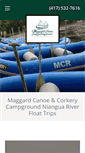 Mobile Screenshot of maggardcanoe.com