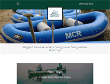 Tablet Screenshot of maggardcanoe.com